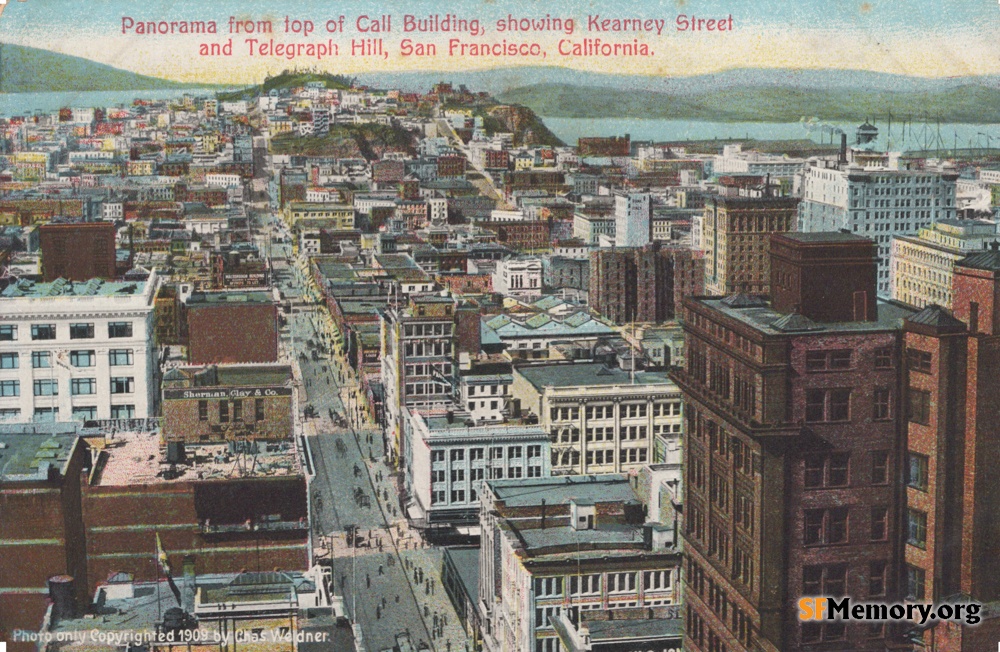 View of Telegraph Hill from top of Call