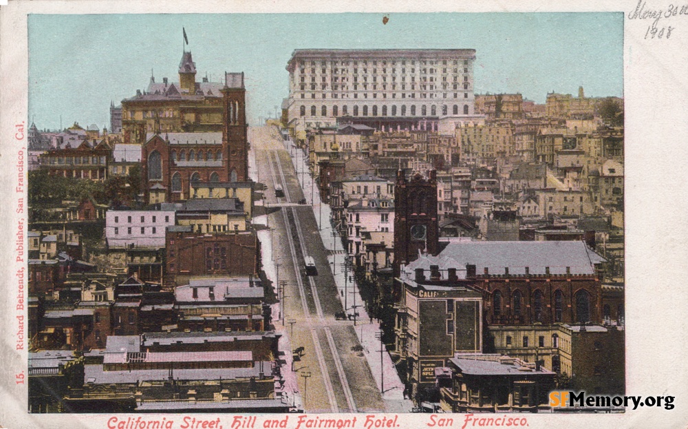 View up California Street