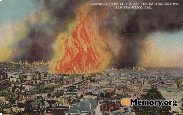 View of the Fire,1906