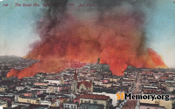 View of the Fire,Apr 1906