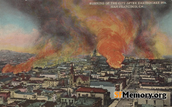 View of the Fire,Apr 1906