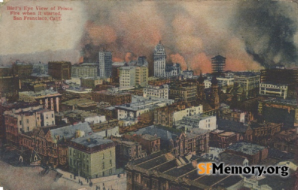 Fire from Nob Hill,1906