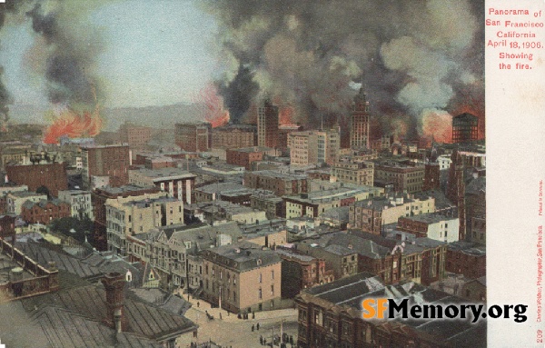 Fire from Nob Hill,1906
