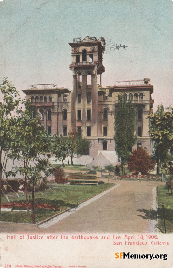 Hall of Justice Ruins,1906