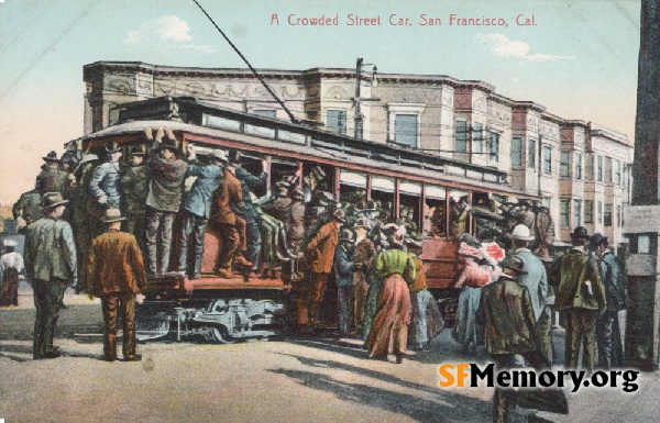 Crowded Streetcar,1906