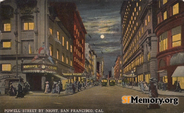 Powell St at Night,n.d.