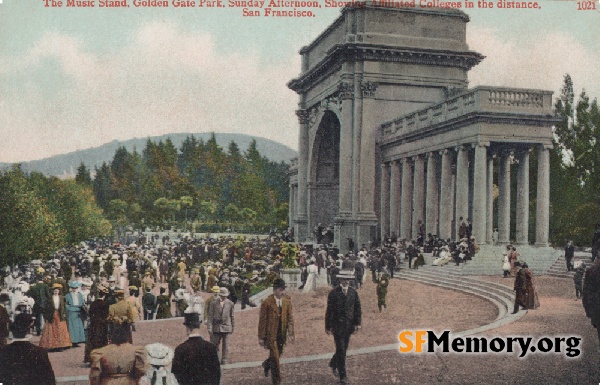 Golden Gate Park Music Stand,1900s