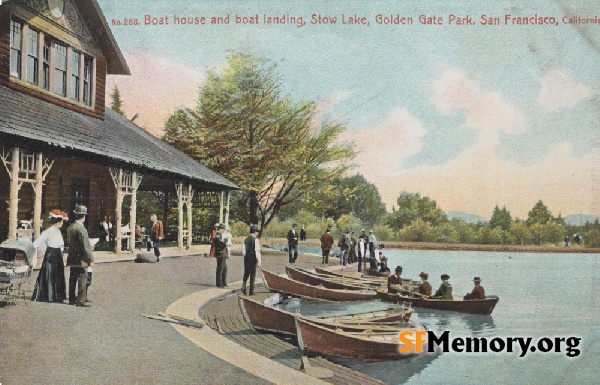 Stow Lake Boathouse,1910