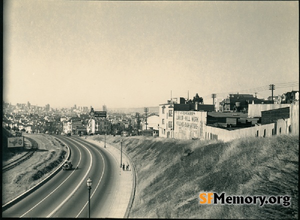 San Jose Avenue & Highland,1942