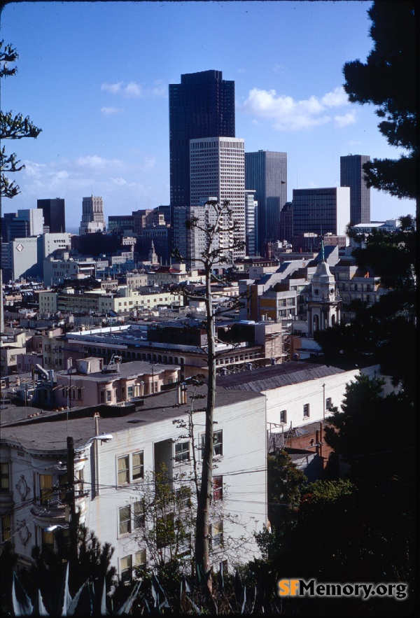 View from Russian Hill,Dec 1969